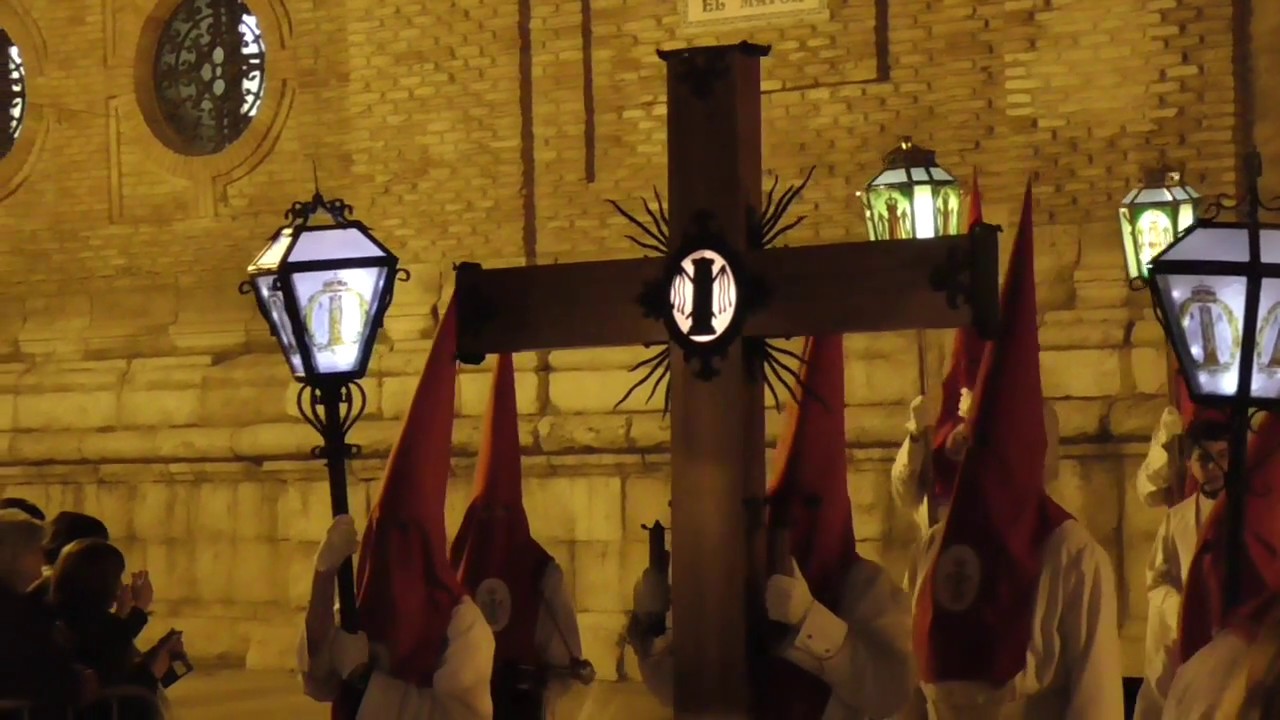 Semana Santa Zaragoza 2018, Jueves Santo - Cofradía de la Columna (1)