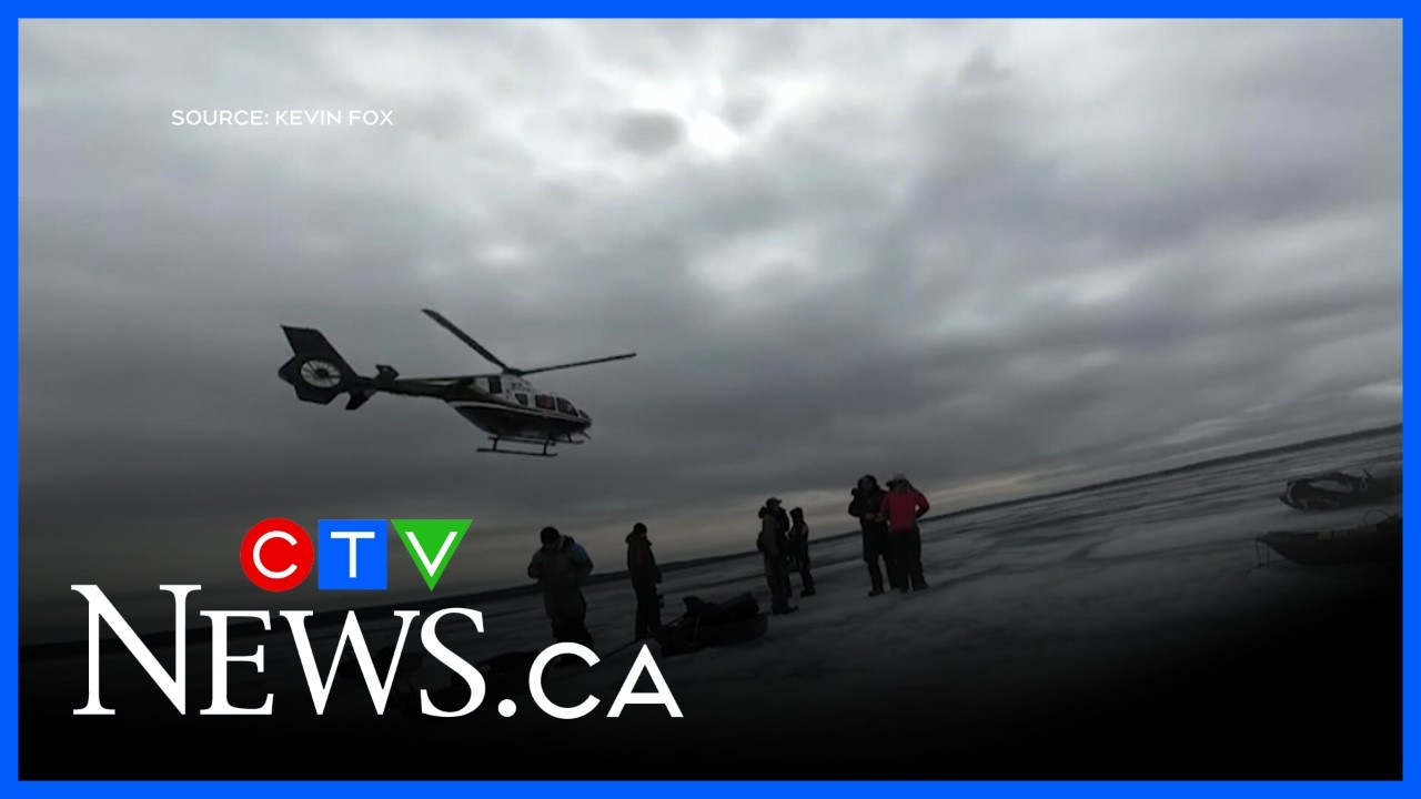 Anglers rescued by helicopter from unstable Georgian Bay ice