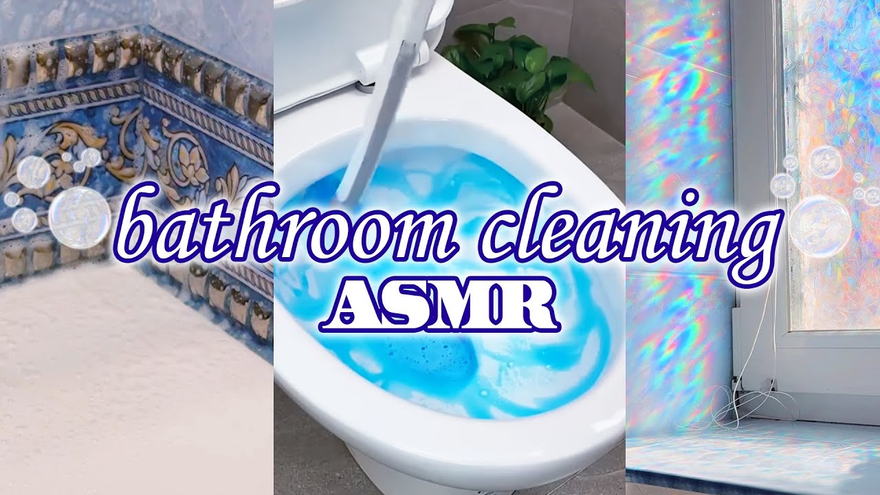 😍 The most relaxing bathroom cleaning ever! Cleaning ASMR & Cleaning Sounds