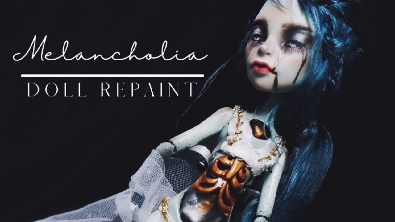 Melancholia | Doll Repaint | OOAK Custom Mods | Resin and Sculpting | etellan