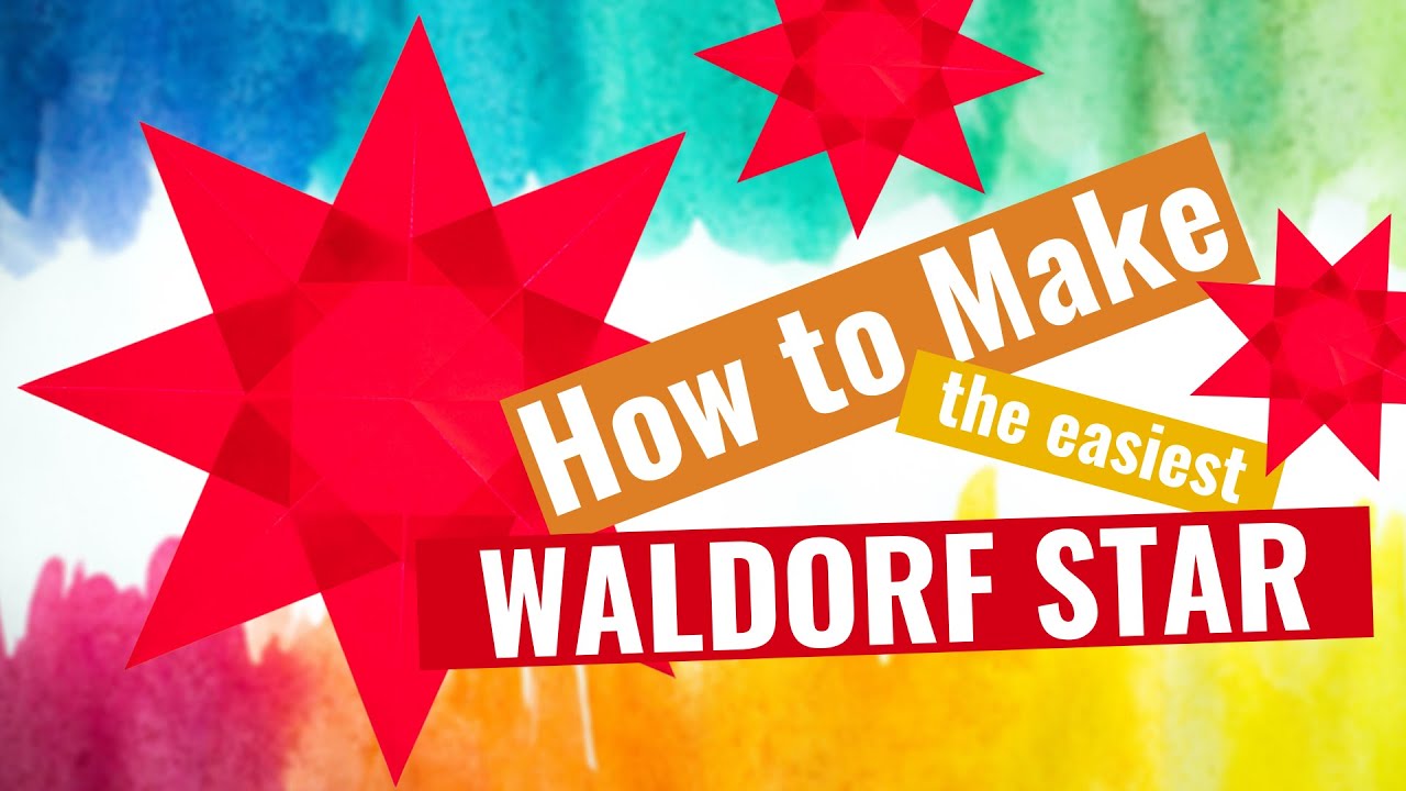 How to fold a Waldorf Paper Star - Easiest version