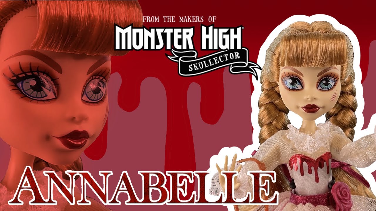 ¡TENEBROSAMENTE TIERNA! 😳 | Muñeca Annabelle de Monster High Skullector ¡Unboxing y revisión! ❤️🩶