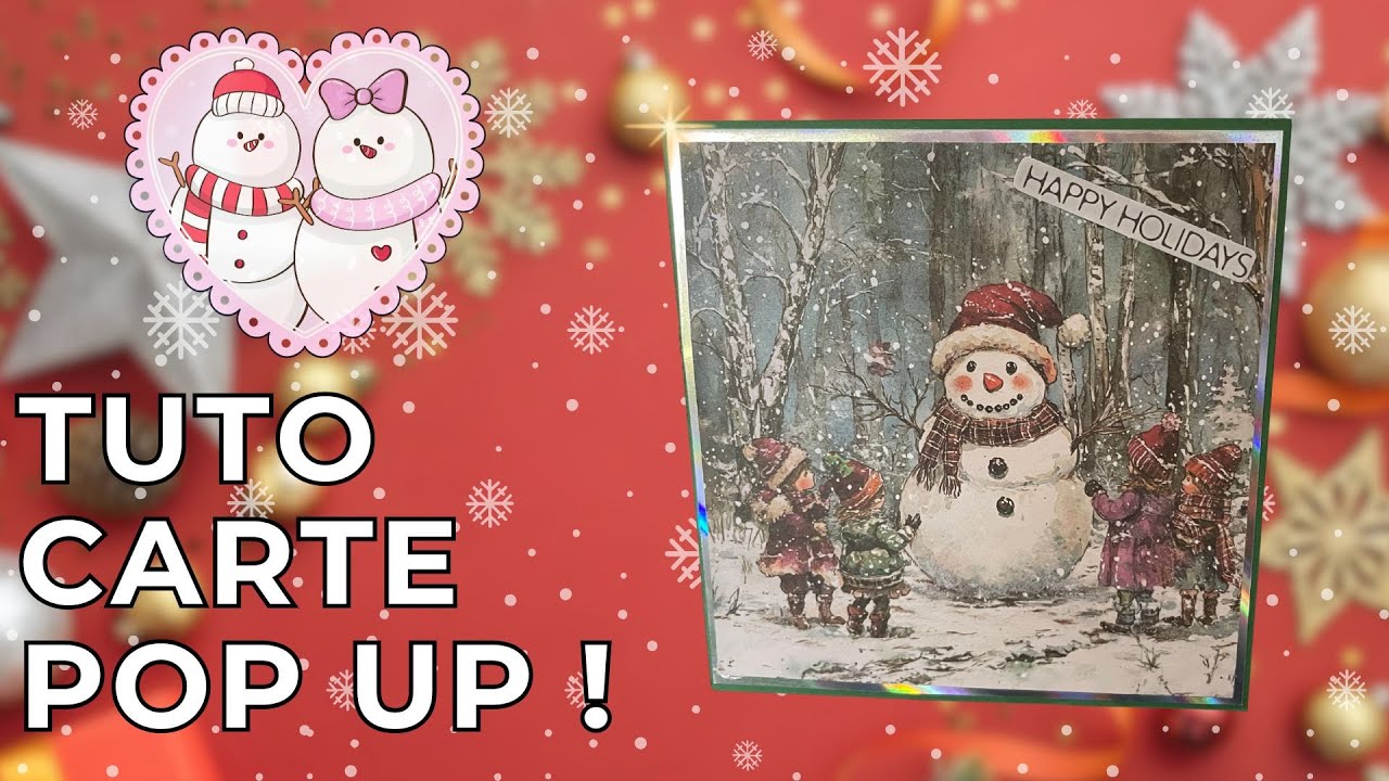 Tutoriel carte pop up de Noël ! 🎄🎅🏻Super facile et jolie