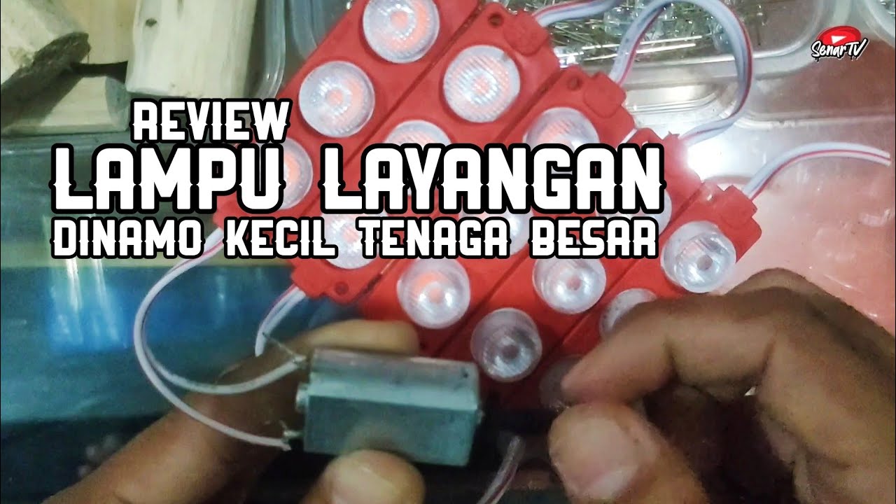 Lampu Layangan super terang, pake dinamo ini