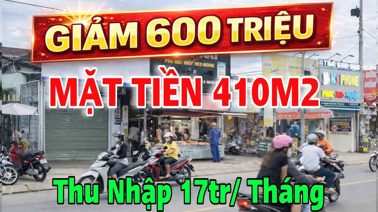 Giảm 600 Triệu! Nhà Mặt Tiền 410m² Gần Chợ, KCN. Giá Chỉ hơn 6Tỷ. #828