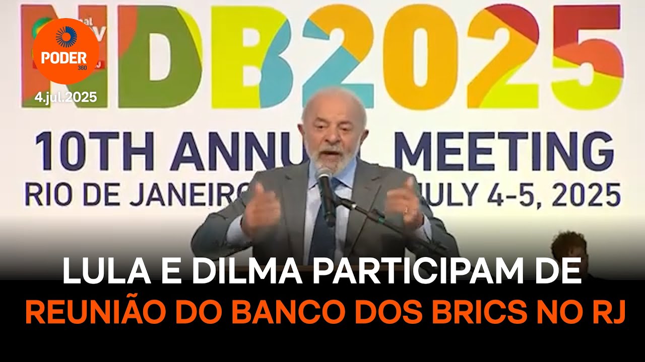 Lula e Dilma participam de reunião do Banco dos Brics no RJ