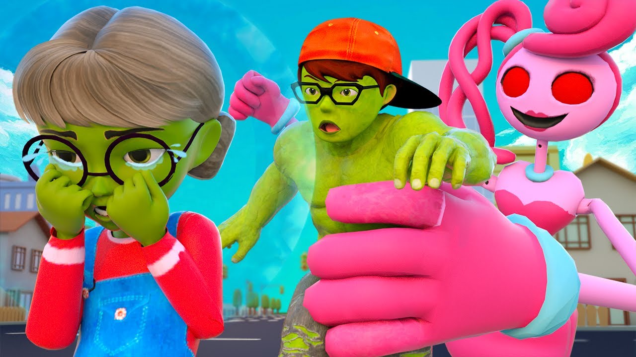 Nick Hulk and Tani Zombie Love Story VS Team Mommy Long Legs | Scary Teacher 3D Kingmo Animation