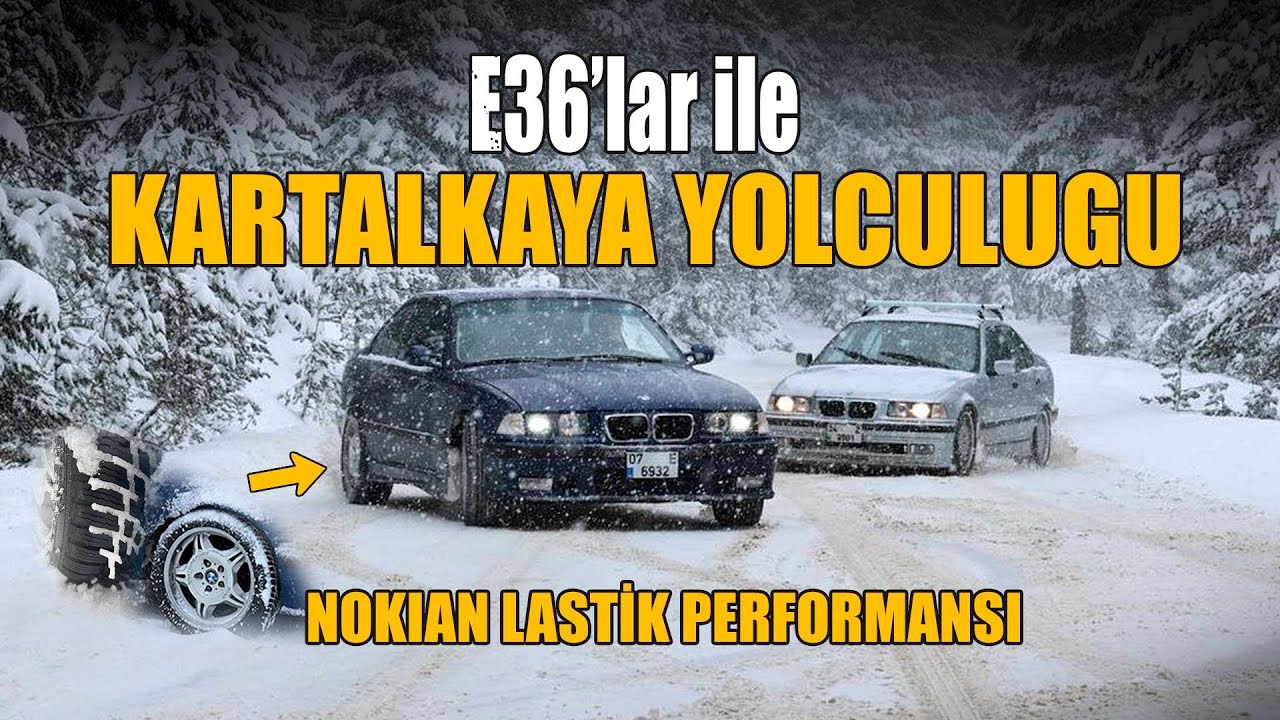 BMW E36' lar ile Bolu - Kartalkaya Çıkartması ! Harika bir kar sürüşü !!!