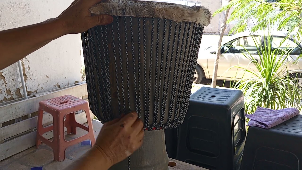 Afinaci&oacute;n Djembe nudo de 4 cuerdas