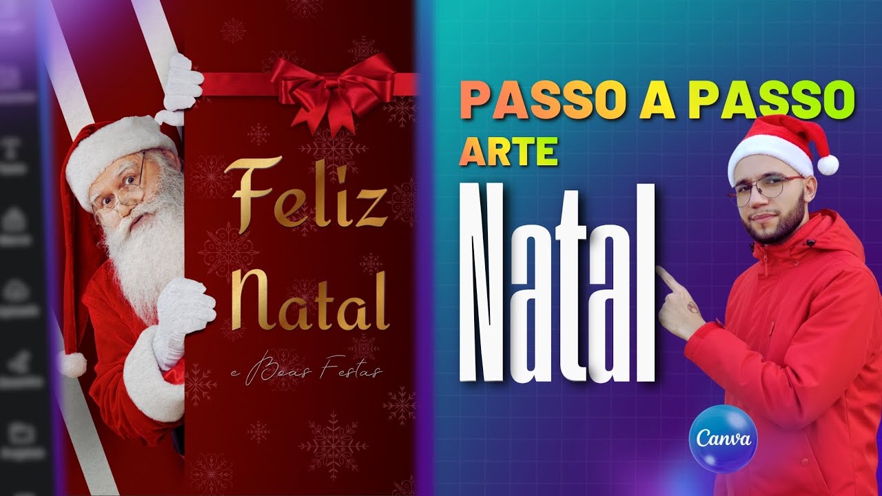 Como criar uma arte natalina profissional no Canva do zero
