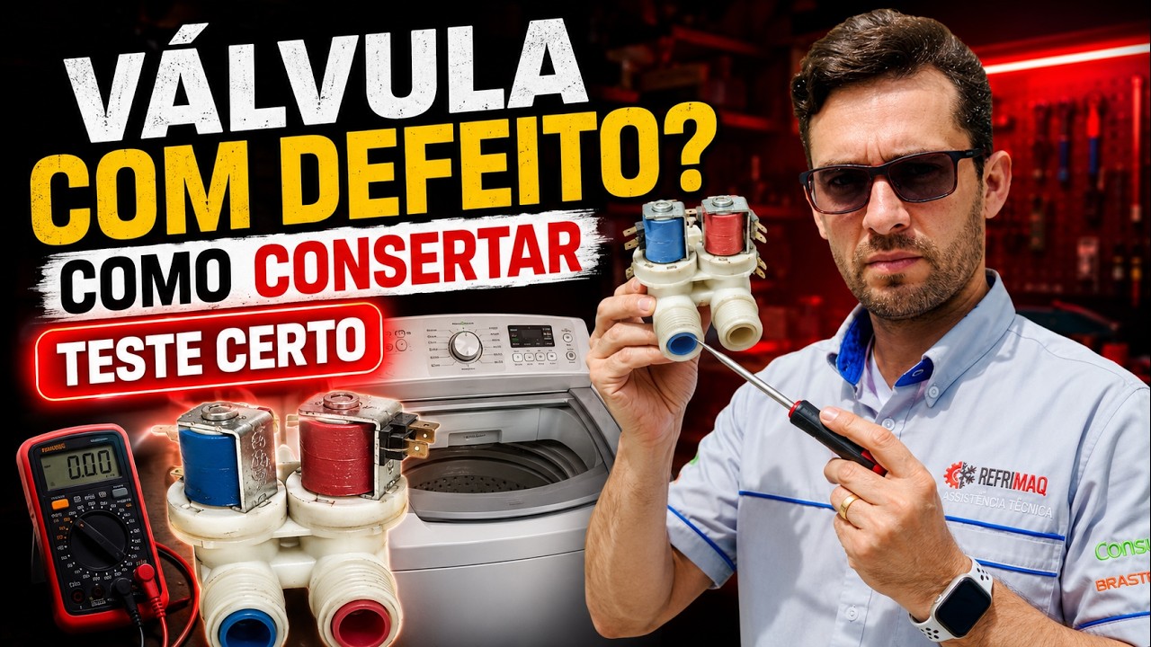 Como Testar e Consertar Válvulas de Entrada de Água em Lavadoras de Roupas: Passo a Passo Completo