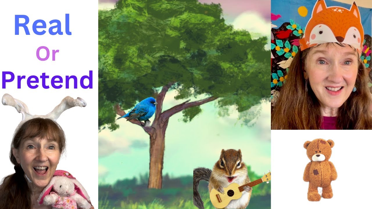 Real or Pretend? Exciting images, songs, and words! Watch and  compare with Miss Holly!