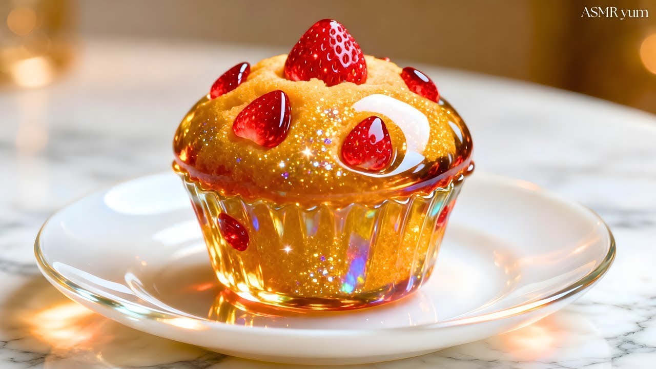 Satisfying AI ASMR Glass Cake Cutting Video (Part 1) | AI ASMR
