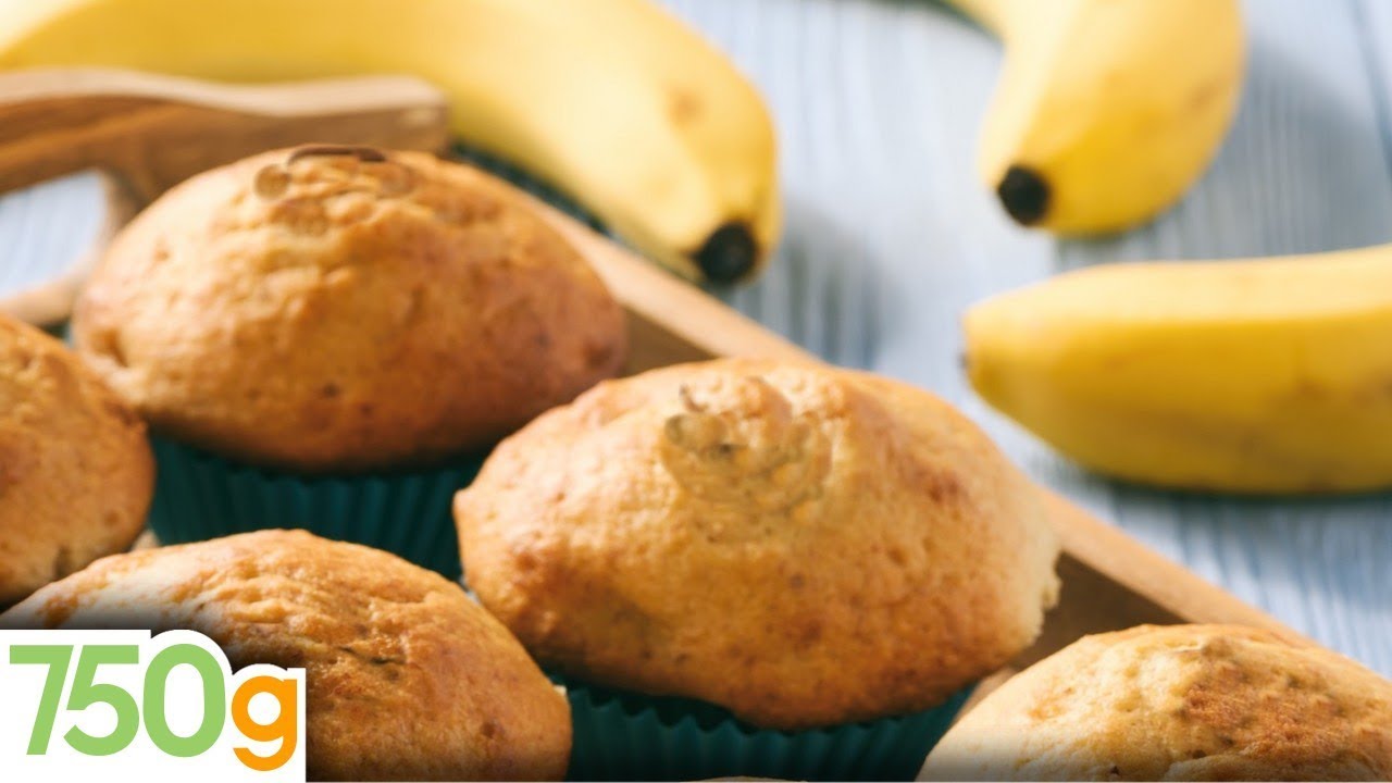 Recette de Muffins à la banane - 750g