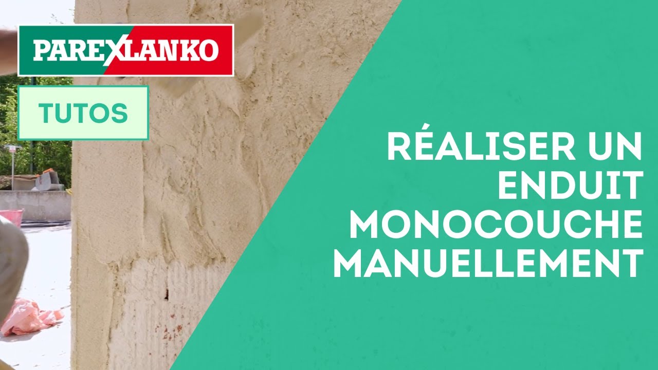 PAREXI PLUS : comment r&eacute;aliser un enduit monocouche manuellement ?