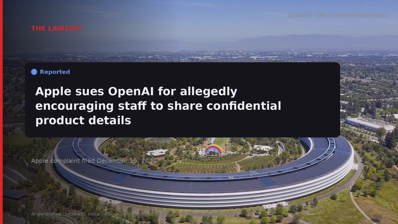 RERIGHT &middot; Apple sues OpenAI for trade secret theft in pivotal case