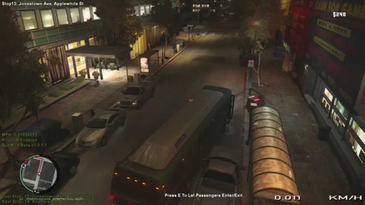 GTA IV: Bus Mod/Sim: Route A #1