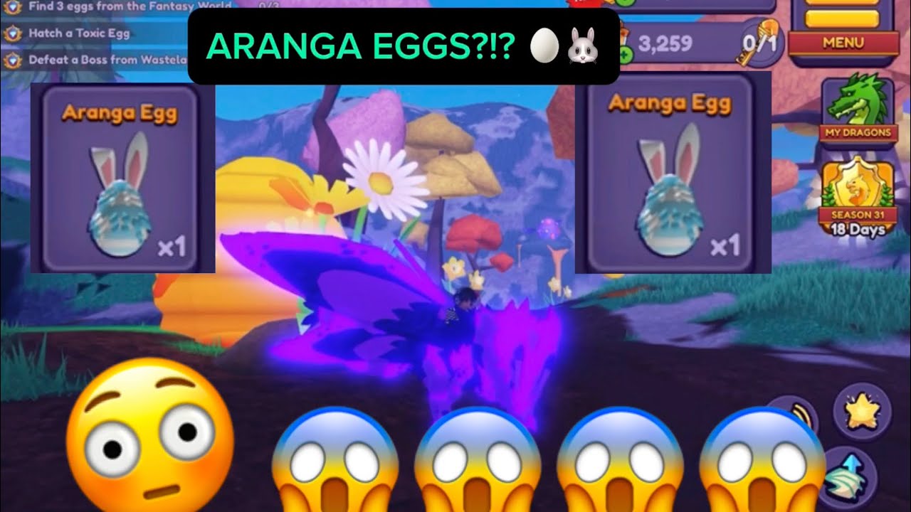 DRAGONS ADVENTURES EASTER 2024 EVENT WEEK 3?!?! ((ARANGA EGGS 🥚🐰?!))