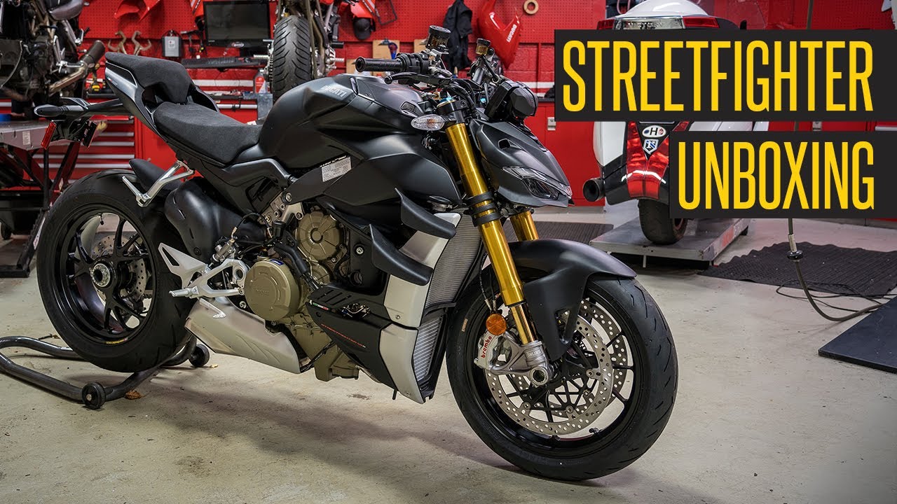 First 2021 Ducati Streetfighter V4 S in Stealth Black In the USA!! Unboxing Video