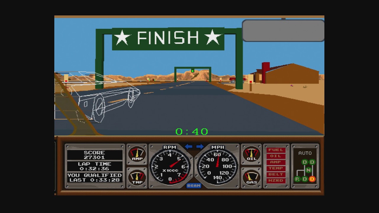 Midway Arcade Treasures 3 - PS2 - Race Drivin' - All Tracks