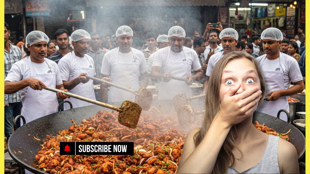 Delhi Biggest Tawa Chicken 😱 | 500 KG Chicken Changezi | Delhi Street Food