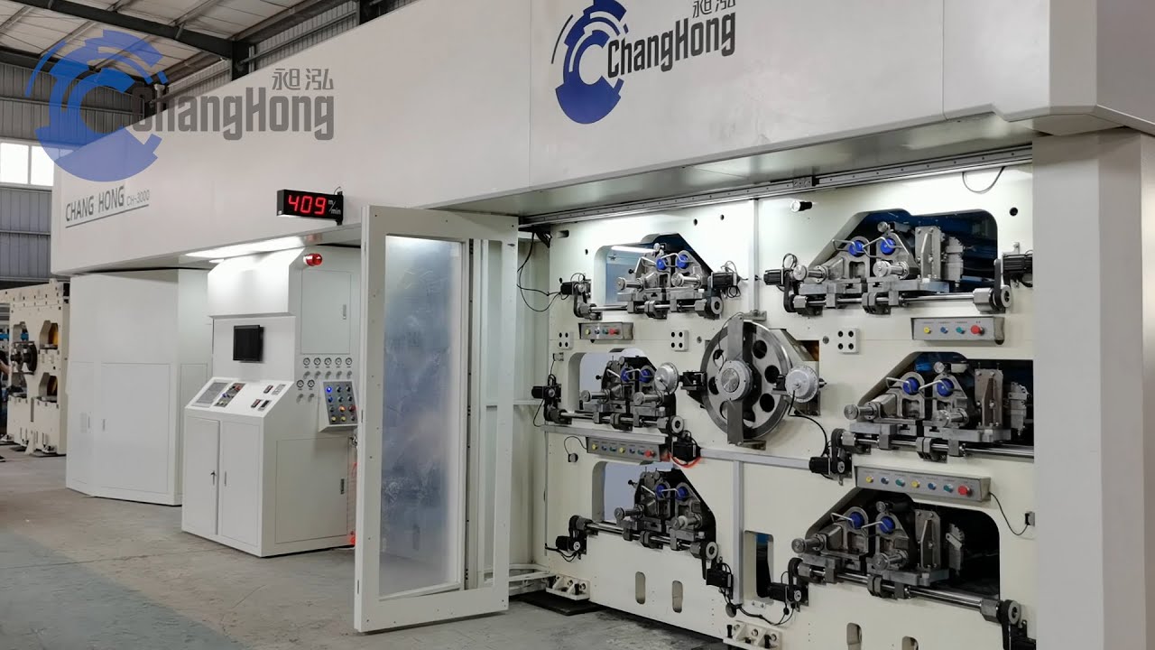 Gearless CI flexo printing machine full servo  6 color