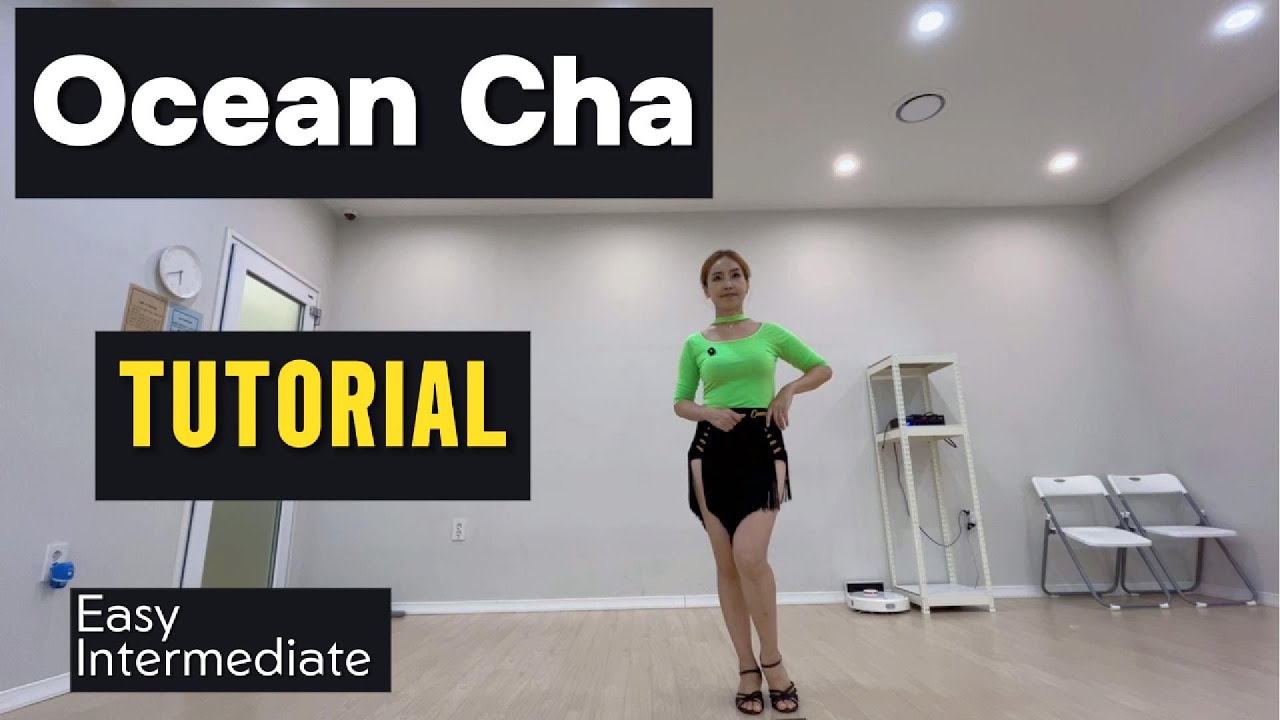 #OceanCha #Linedance #Tutorial / Easy Intermediate - Cha Cha #오션차라인댄스