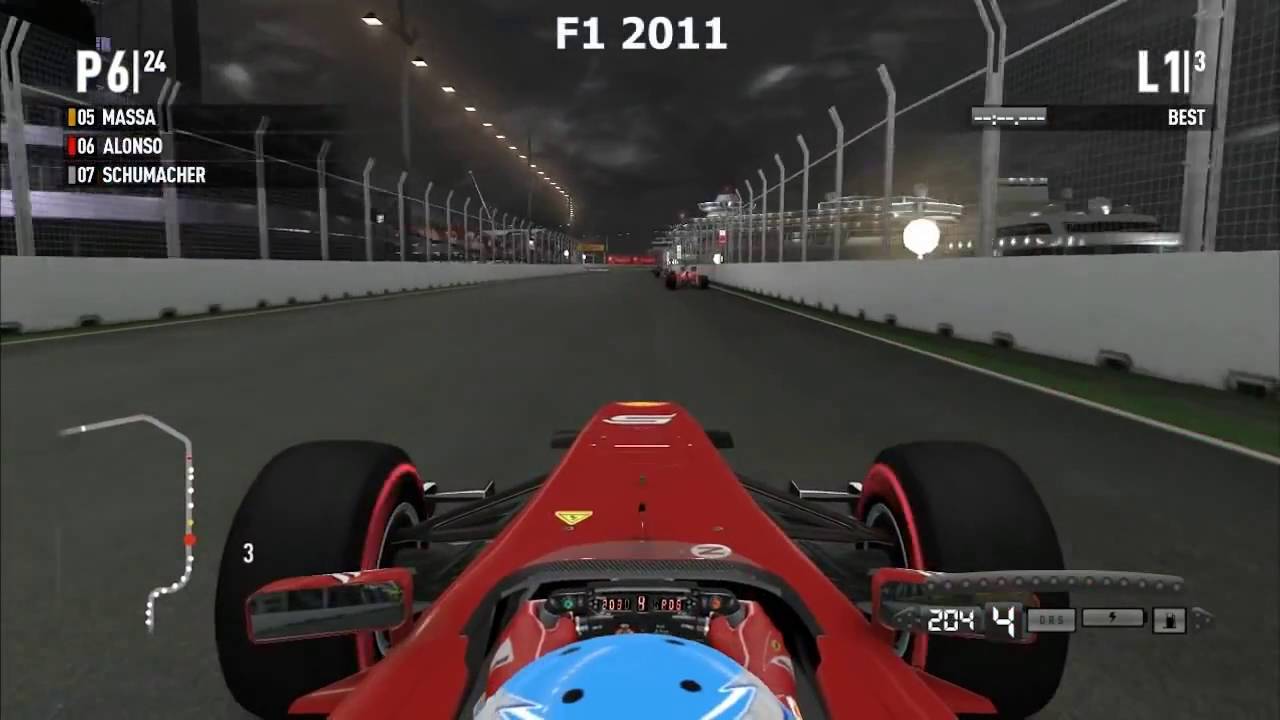 F1 2012 vs. F1 2011 vs. F1 2010 Graphics & Sound Comparison Sinagapore HD