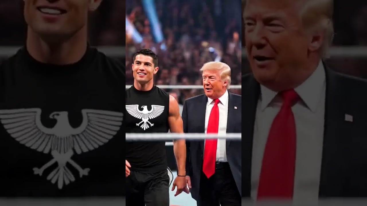 💥 WWE Mega Match🇷🇺 President of Russia & Messi vs President of USA & Ronaldo 🇺🇸
