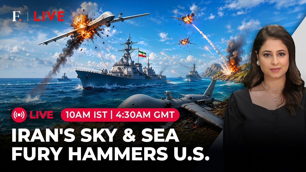 LIVE: Iran&rsquo;s &lsquo;Double Trouble&rsquo; for US: MQ-9 Downed, Warships Face Pressure | Firstpost