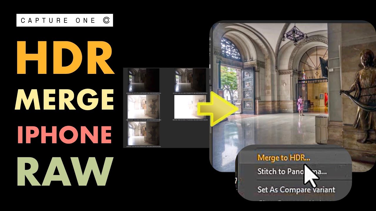 4 СОВЕТА. Как объединить RAW-снимки iPhone, полученные с помощью HDR, в Capture One Pro, чтобы из...