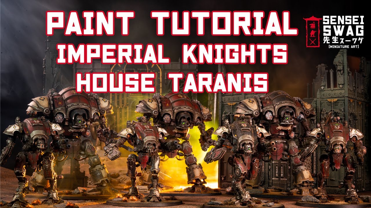 Как покрасить Имперских рыцарей из Warhammer 40k | Дом Таранис | Grimdark