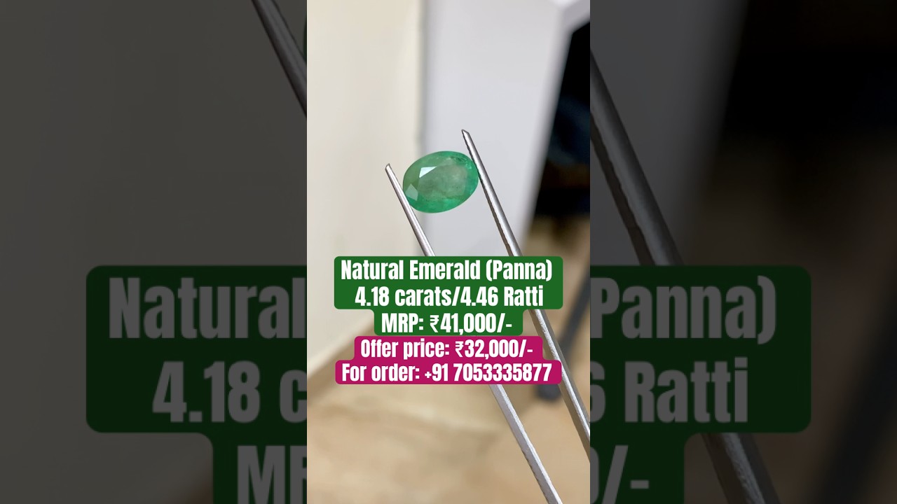 Original Panna Gemstone 💍 Natural Emerald at Competitive Price! 