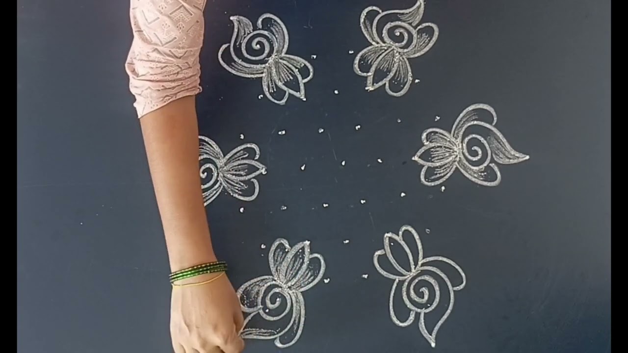 Siddisrangoli #kolam muggulu #easy muggulu #kolam muggulu chukkala muggulu small muggulu