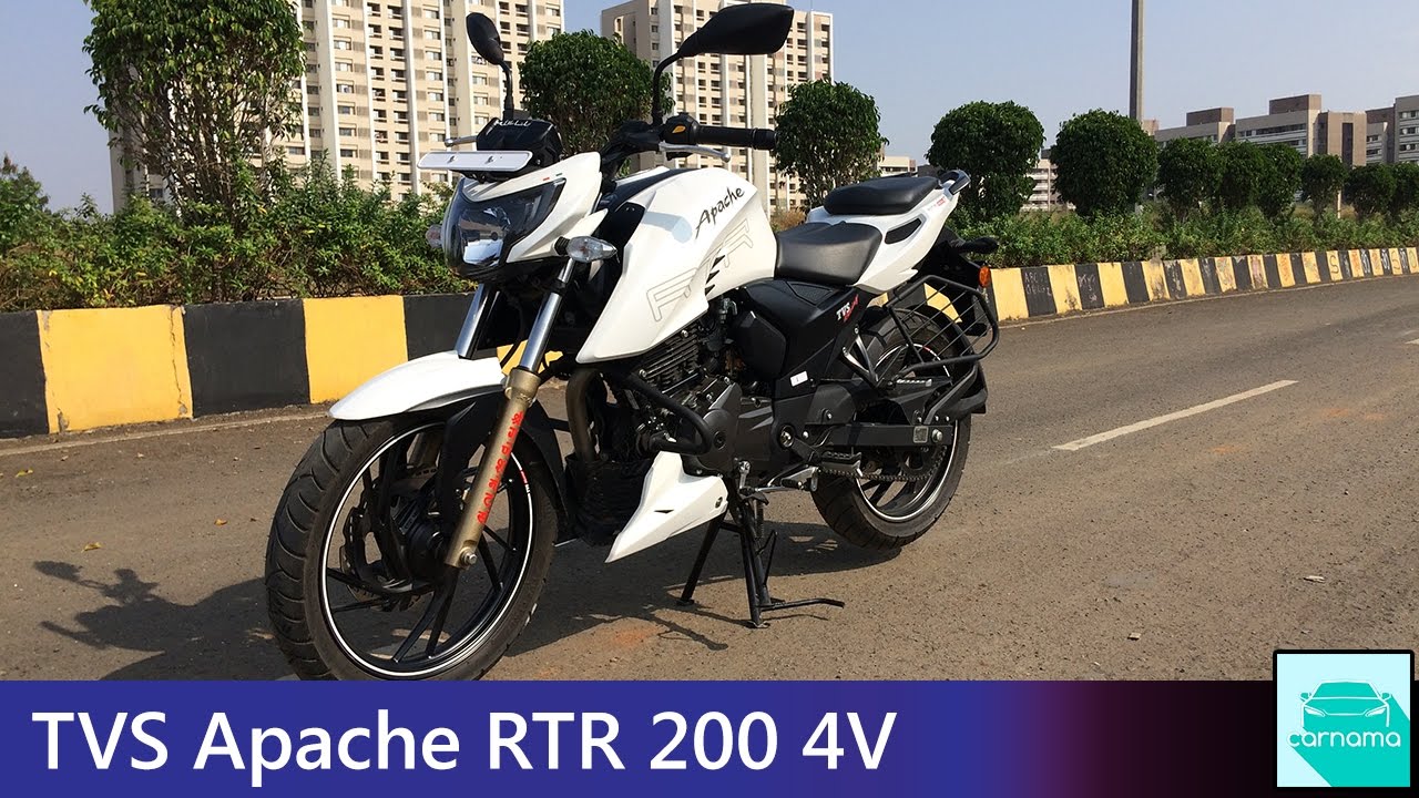 TVS Apache RTR 200 4V Walkaround, Engine Sound and Motion | carnama