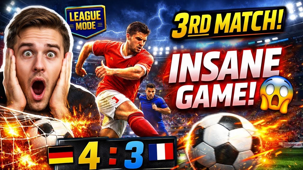 eFootball League – 3rd Match (Insane Game!)