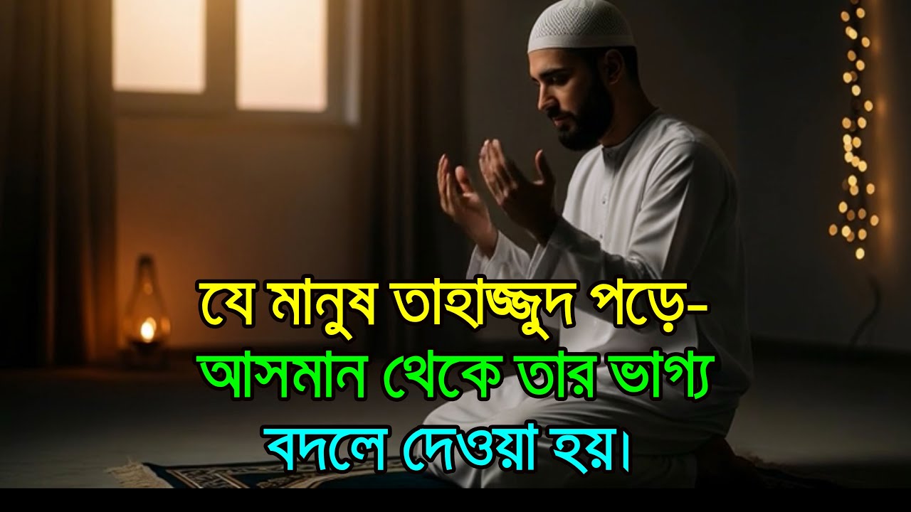 যে মানুষ তাহাজ্জুদ পড়ে—আসমান থেকে তার ভাগ্য বদলে দেওয়া হয়!