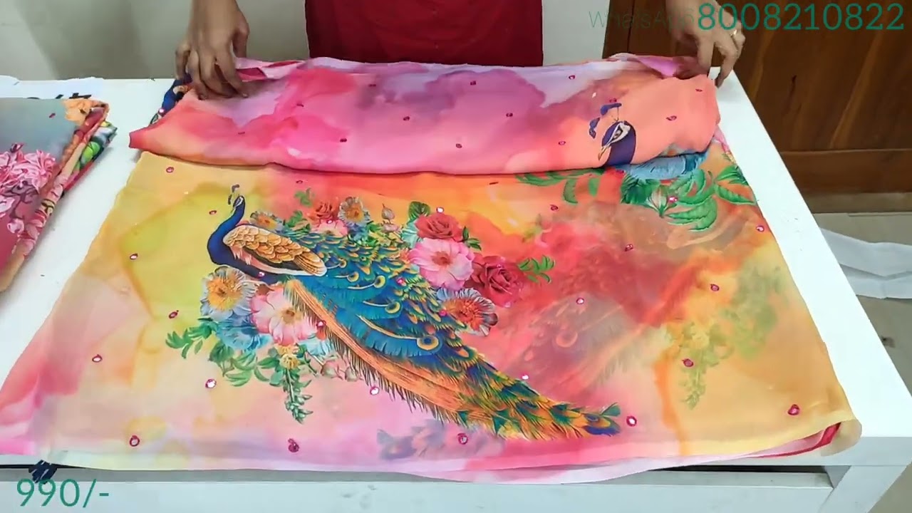 Special Offer | Georgette Digital Print Sarees | Georgette Weaving Sarees @jalatest