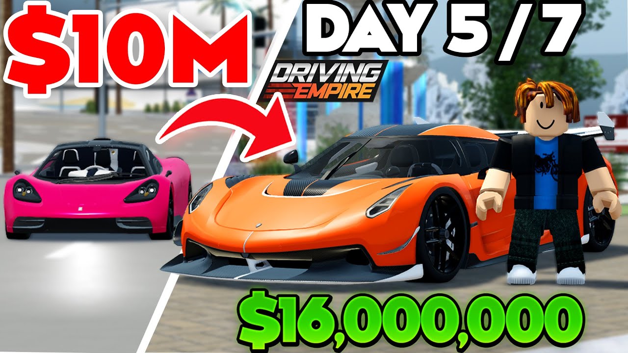 Going From POOR To JESKO In **ONE WEEK!** (Day 5/7) | Driving Empire
