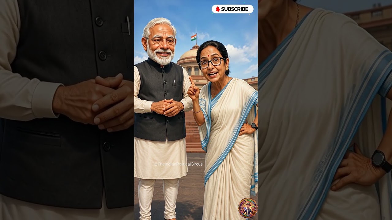 Modi vs Mamata Banerjee Funny Debate😂NITI Aayog Meeting #modi #mamatabanerjee #funny #ai #shorts