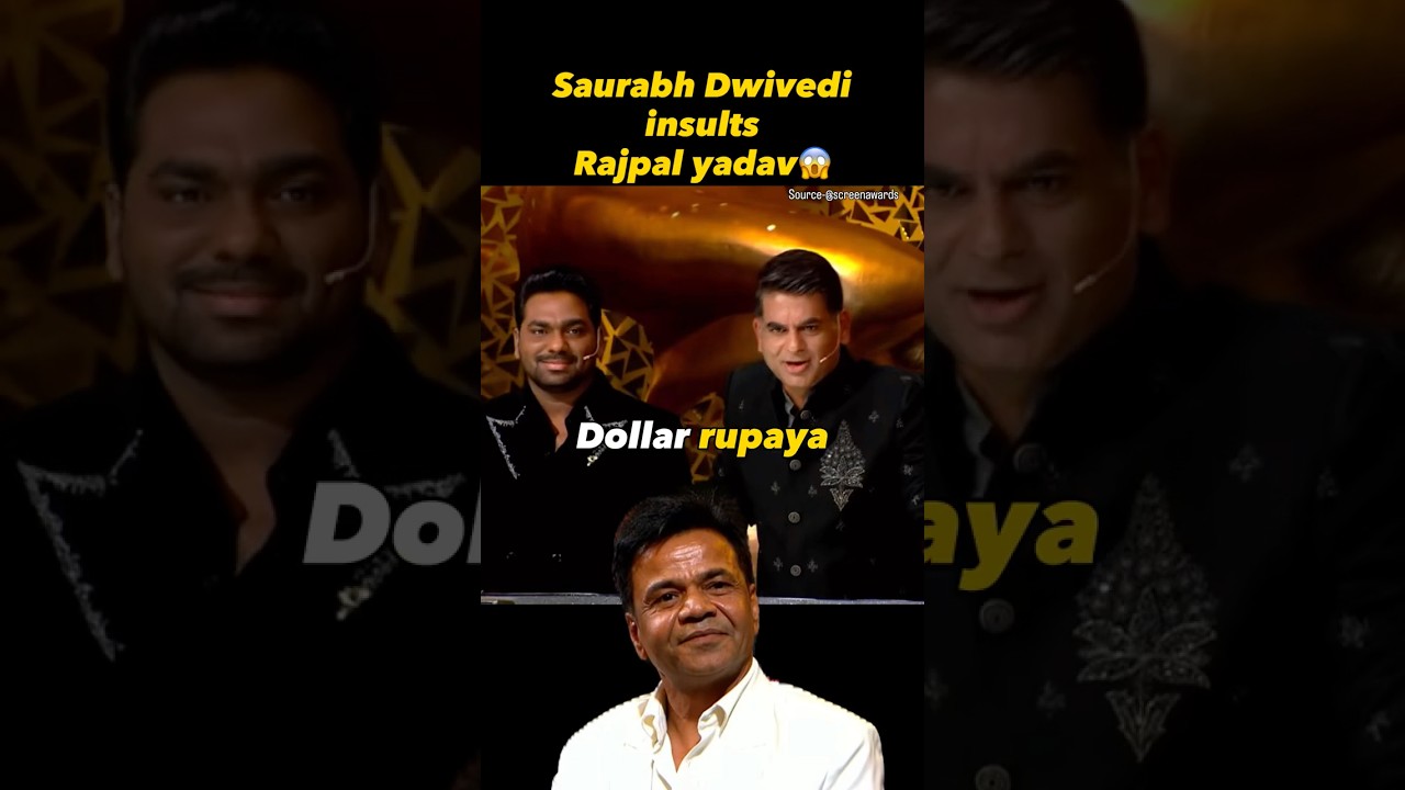 Saurabh Dwivedi insults Rajpal Yadav😱  #shorts
