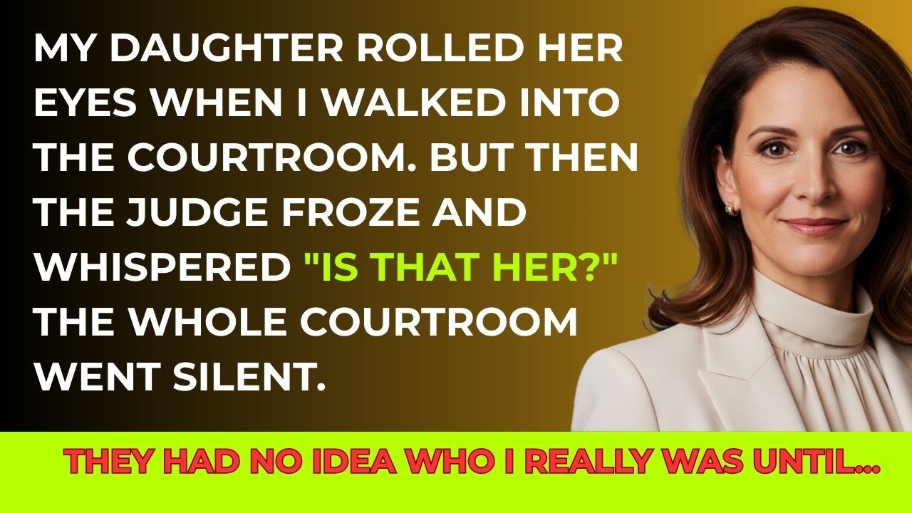 The judge froze in court when he saw me – no one knew who I really was until