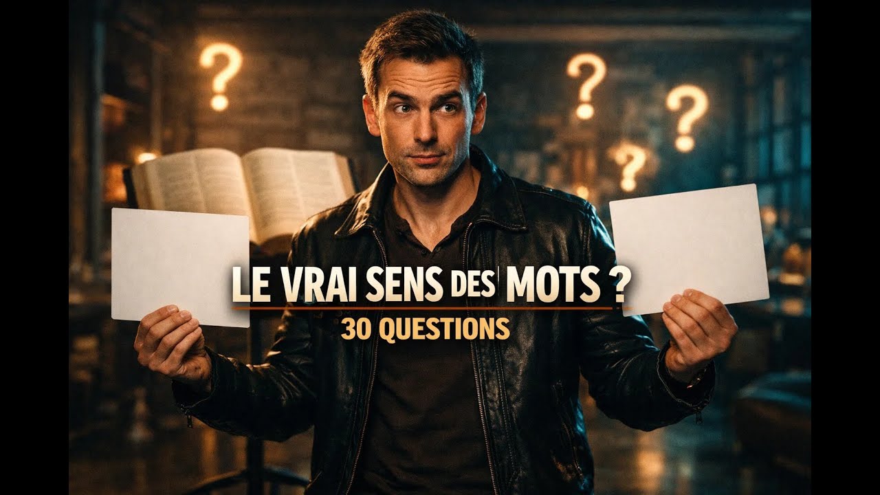 Quiz Vocabulaire 🧠 | Le Vrai Sens Des Mots (30 Questions Adulte)