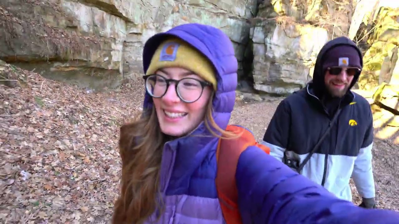 Hiking through Prehistoric Cliffs in the Midwest