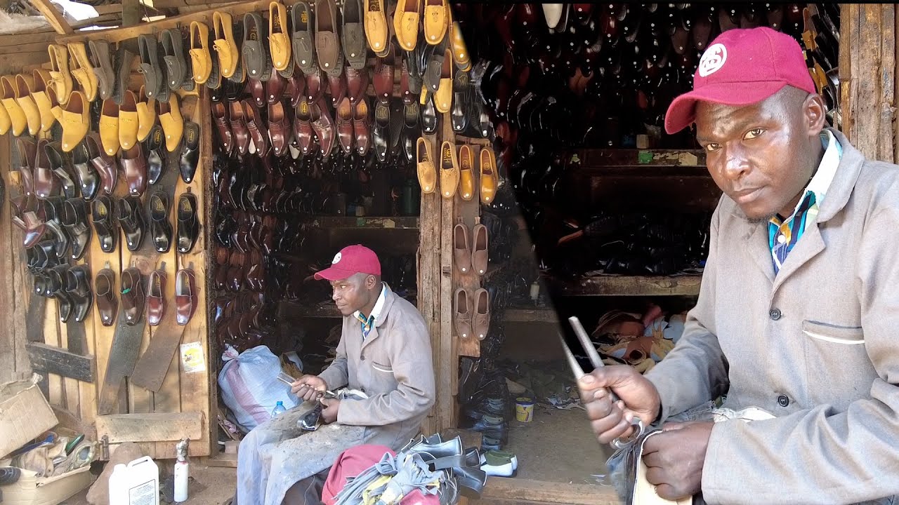 Meet The Man Who Makes Best Shoes In Gakoromone Market! Meru County!
