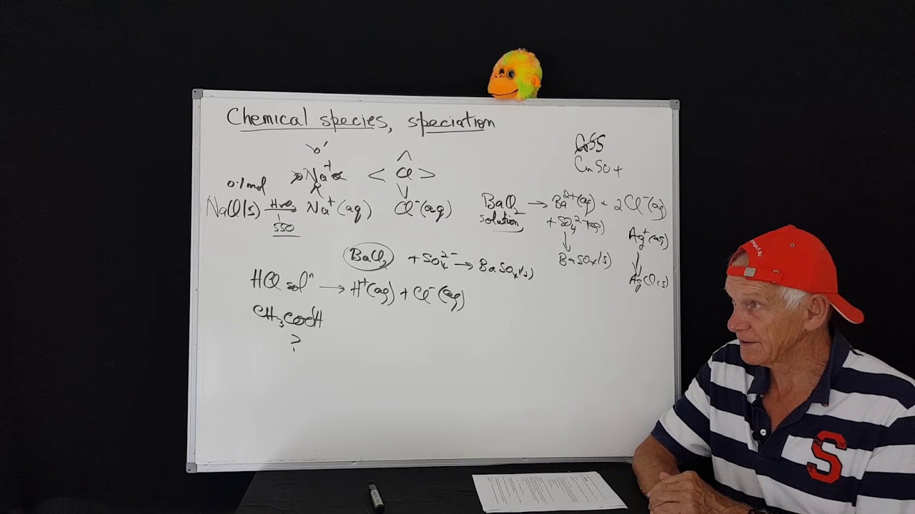 0908 Chemical species, speciation in aqueous solution