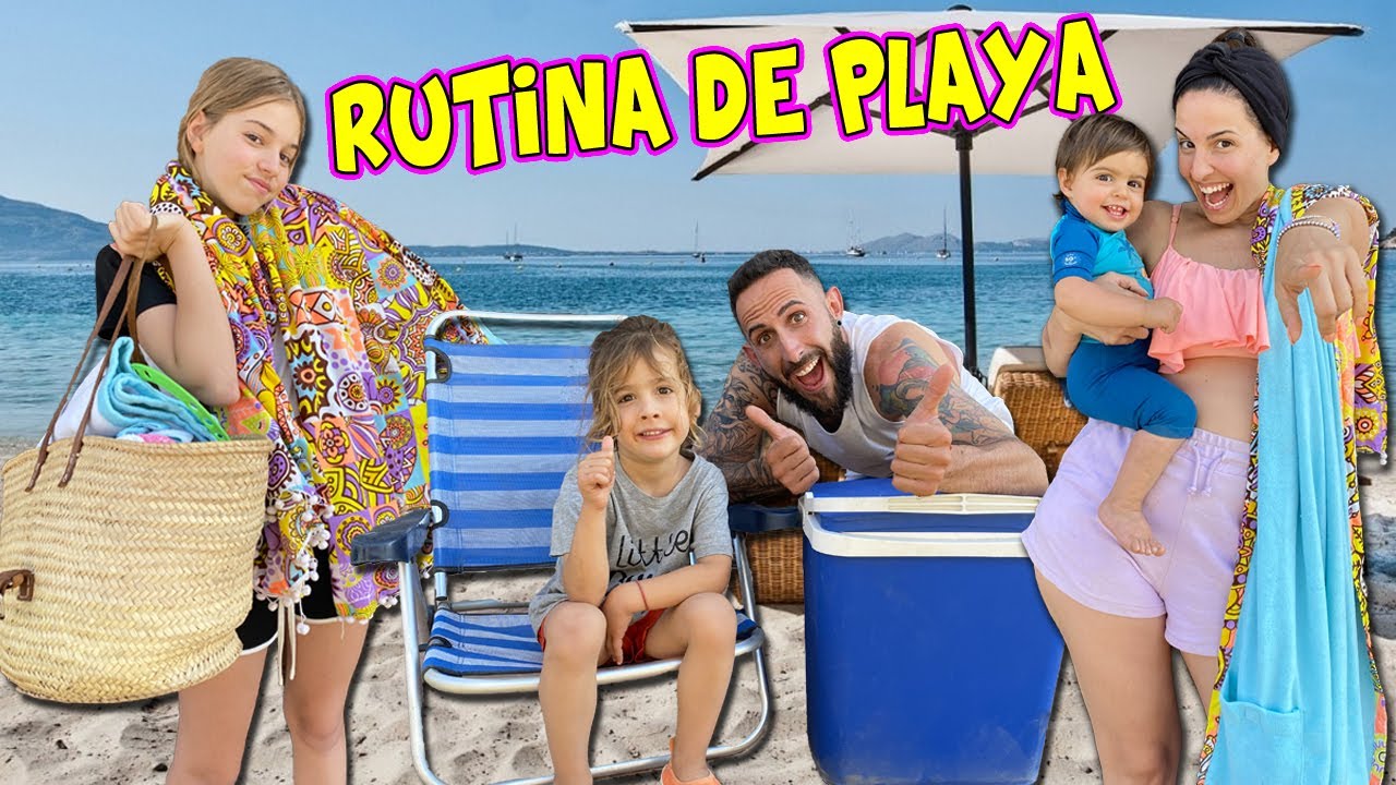 NUESTRA RUTINA REAL PARA IRNOS A LA PLAYA TODOS JUNTOS 🙈 LOCURA MÁXIMA | Familia  Amiguindy