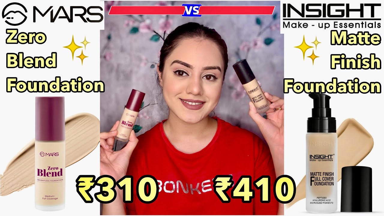 Best Affordable Foundation? Mars Zero Blend vs Insight Matte Full Coverage | Kp Styles