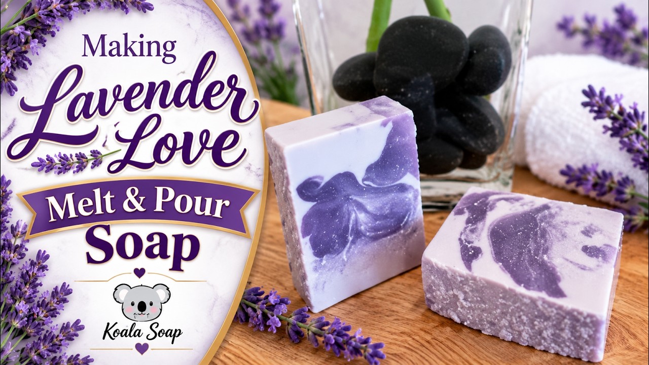 Making Lavender Love Melt and Pour Soap