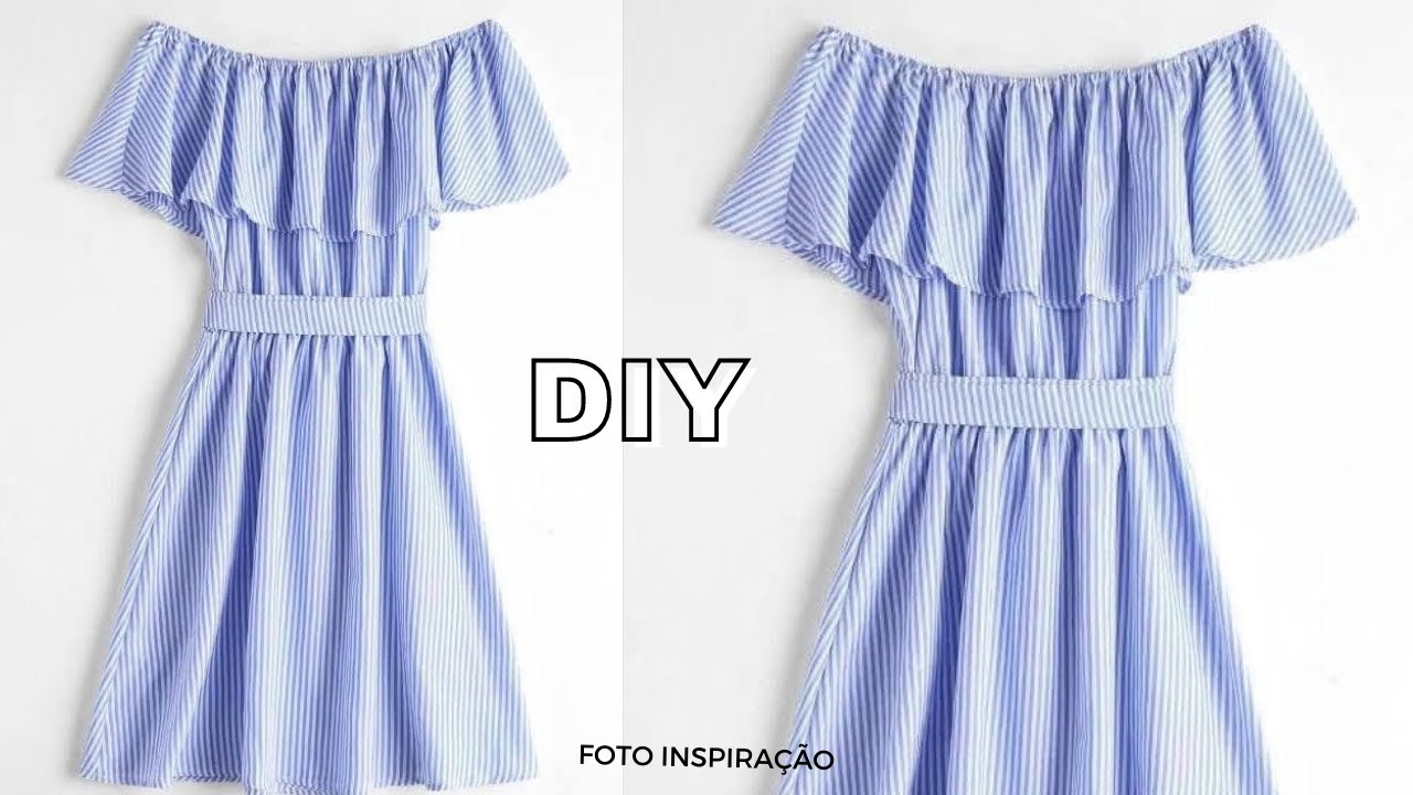 VESTIDO CIGANINHA COM BABADO OMBRO A OMBRO